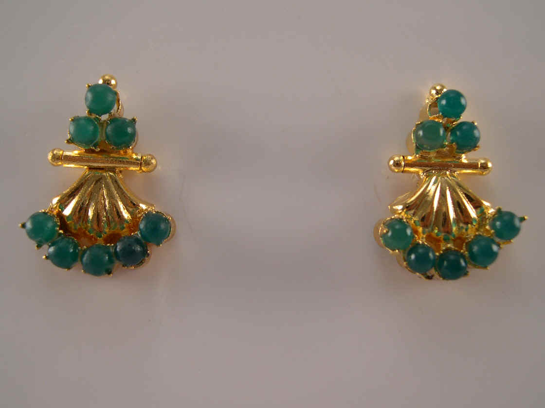earrings 1 gm gold